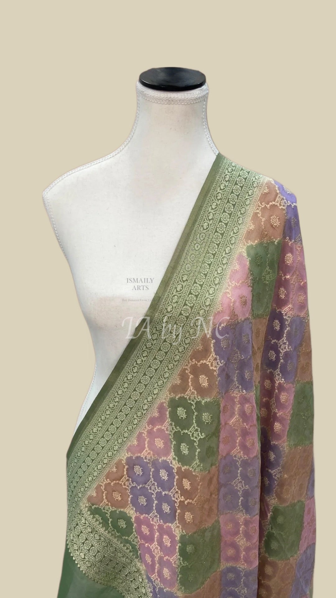 Banarasi Pure Khaddi Georgette Tissue Dupatta