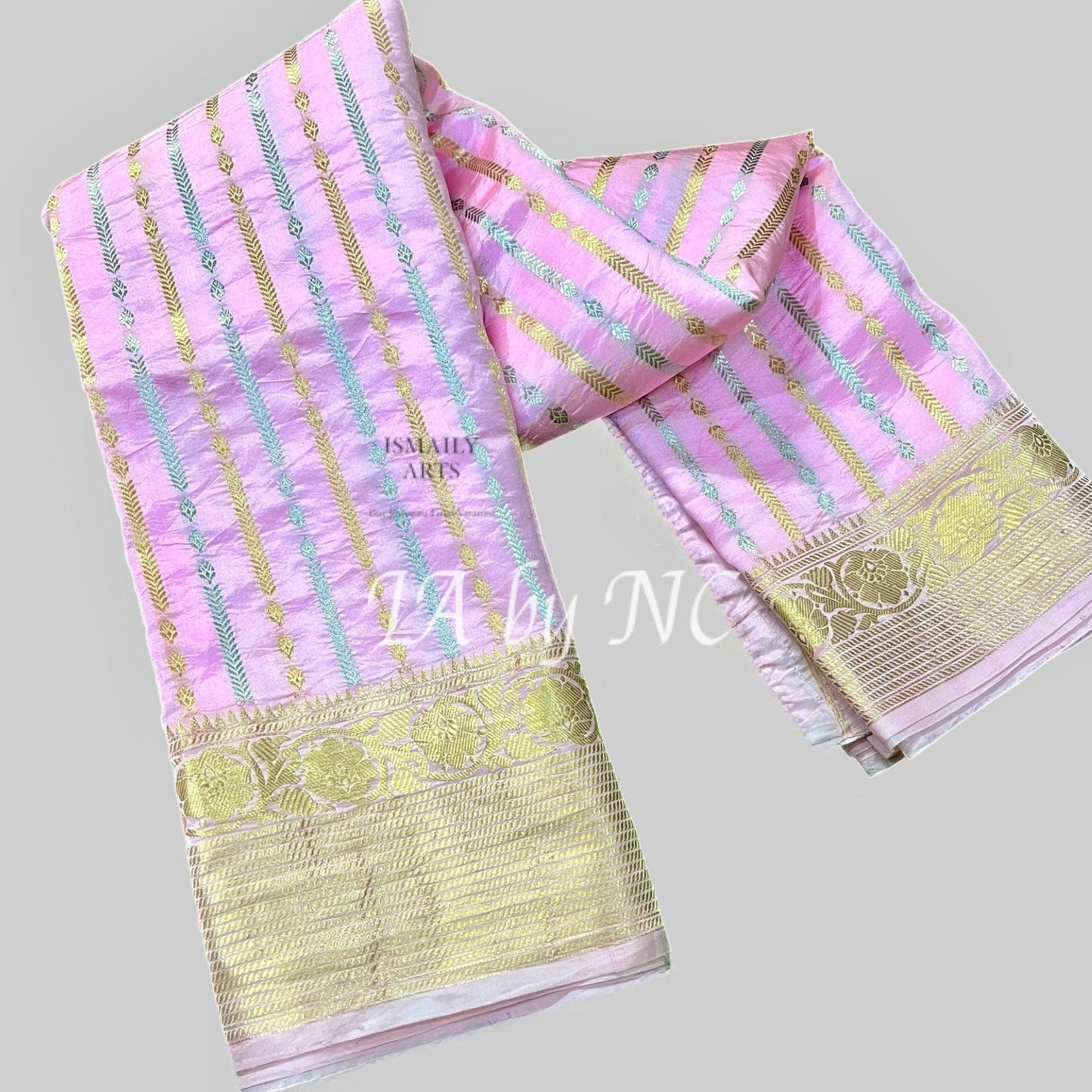Baby Banarasi Pure Katan Silk Kadwa Raw Mango Pattu Saree