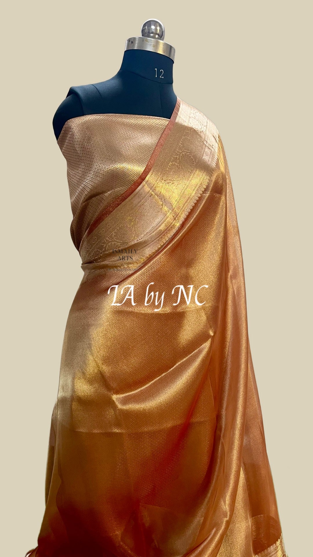 Carmine Banarasi Pure Tissue Silk Saree