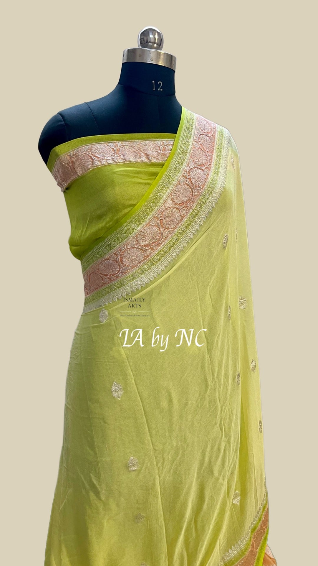 Laguna Banarasi Pure Khaddi Georgette Kadwa Saree