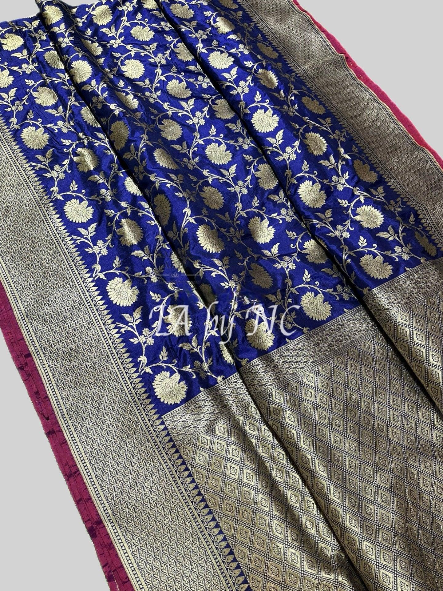 Space Banarasi Pure Katan Silk Pattu Saree