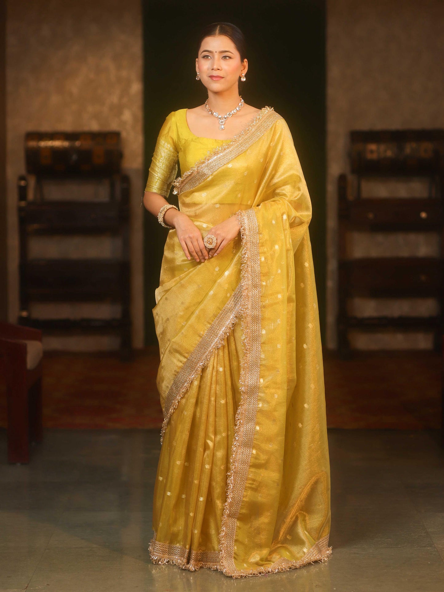 Banarasi Blend Tissue Silk Saree