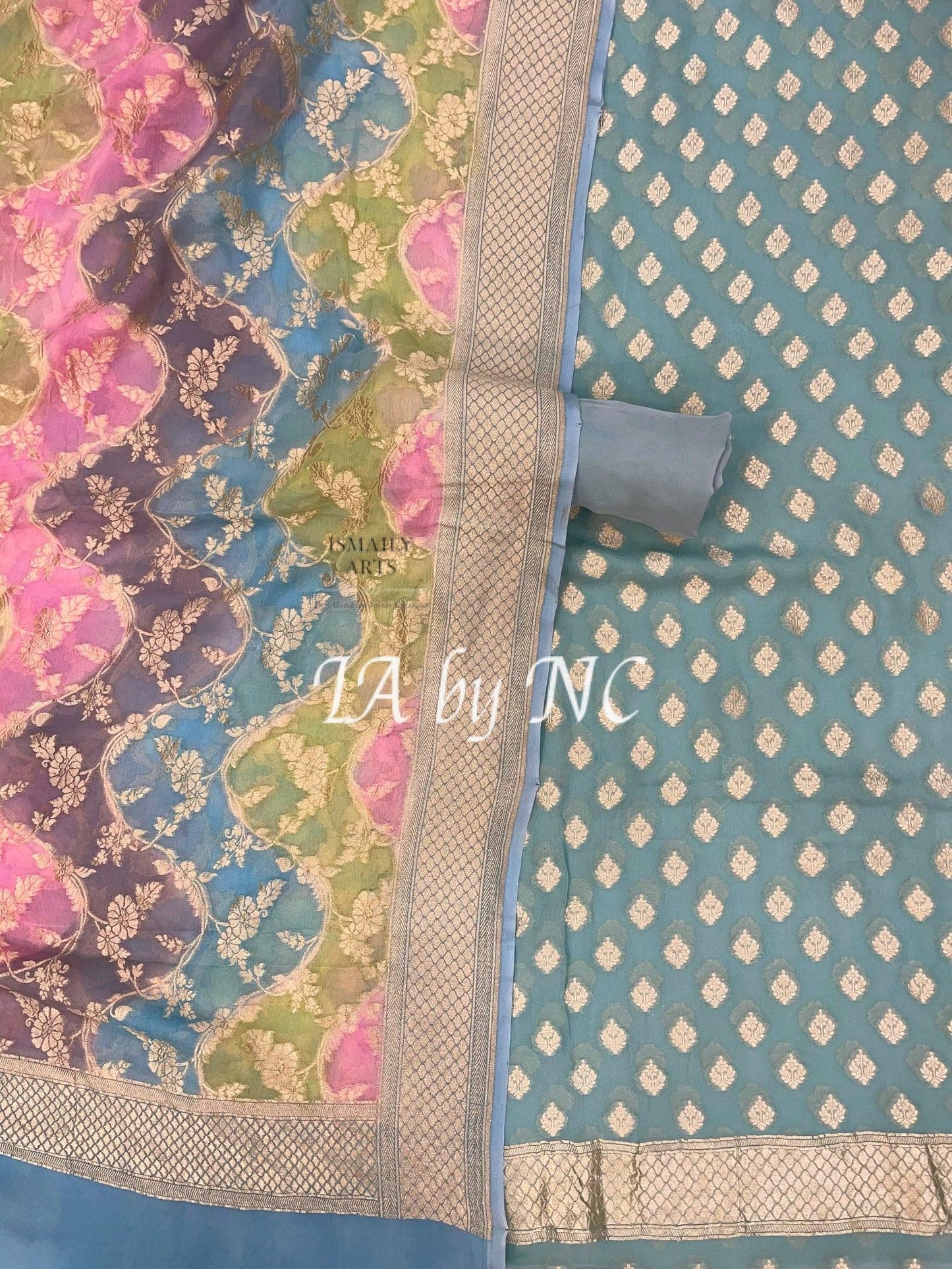 Turkish Banarasi Pure Khaddi Georgette Dress Materials
