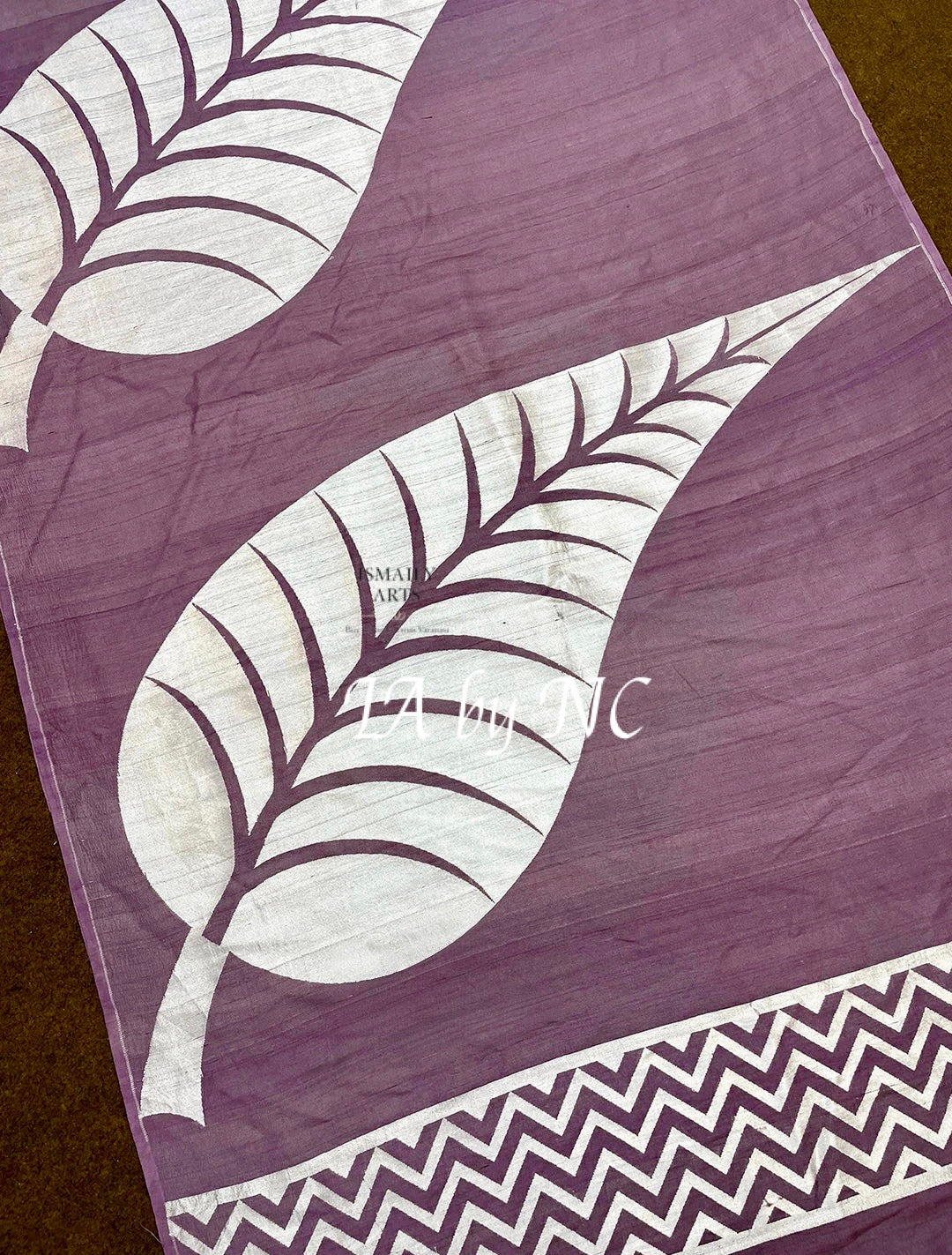 Mauve Banarasi Pure Khaddi Tussar Georgette Designer Saree