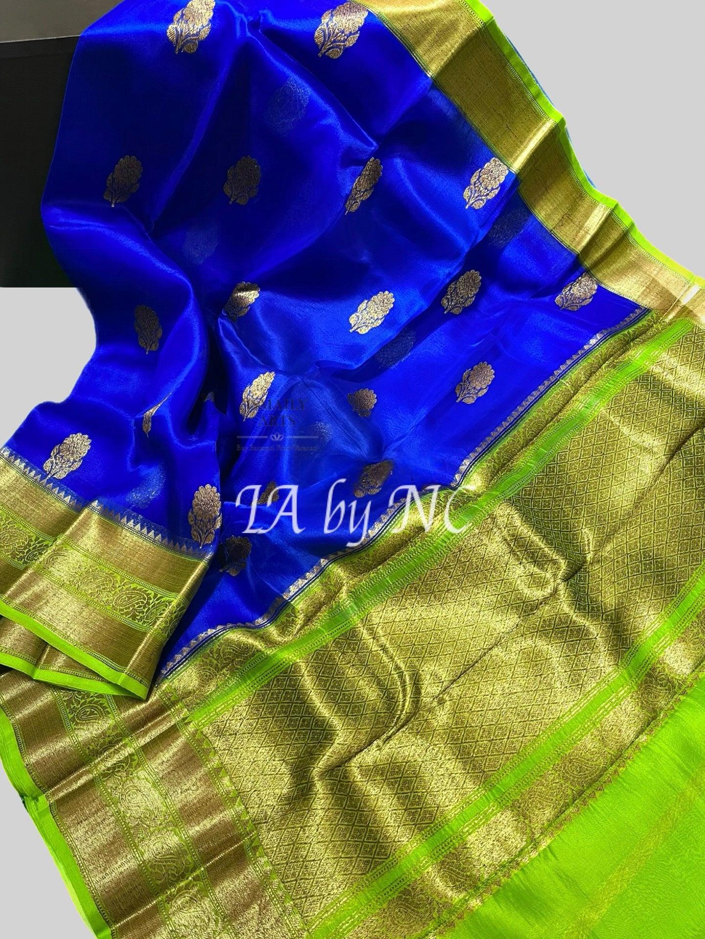Royal Banarasi Pure Kora Organza Kadwa Saree
