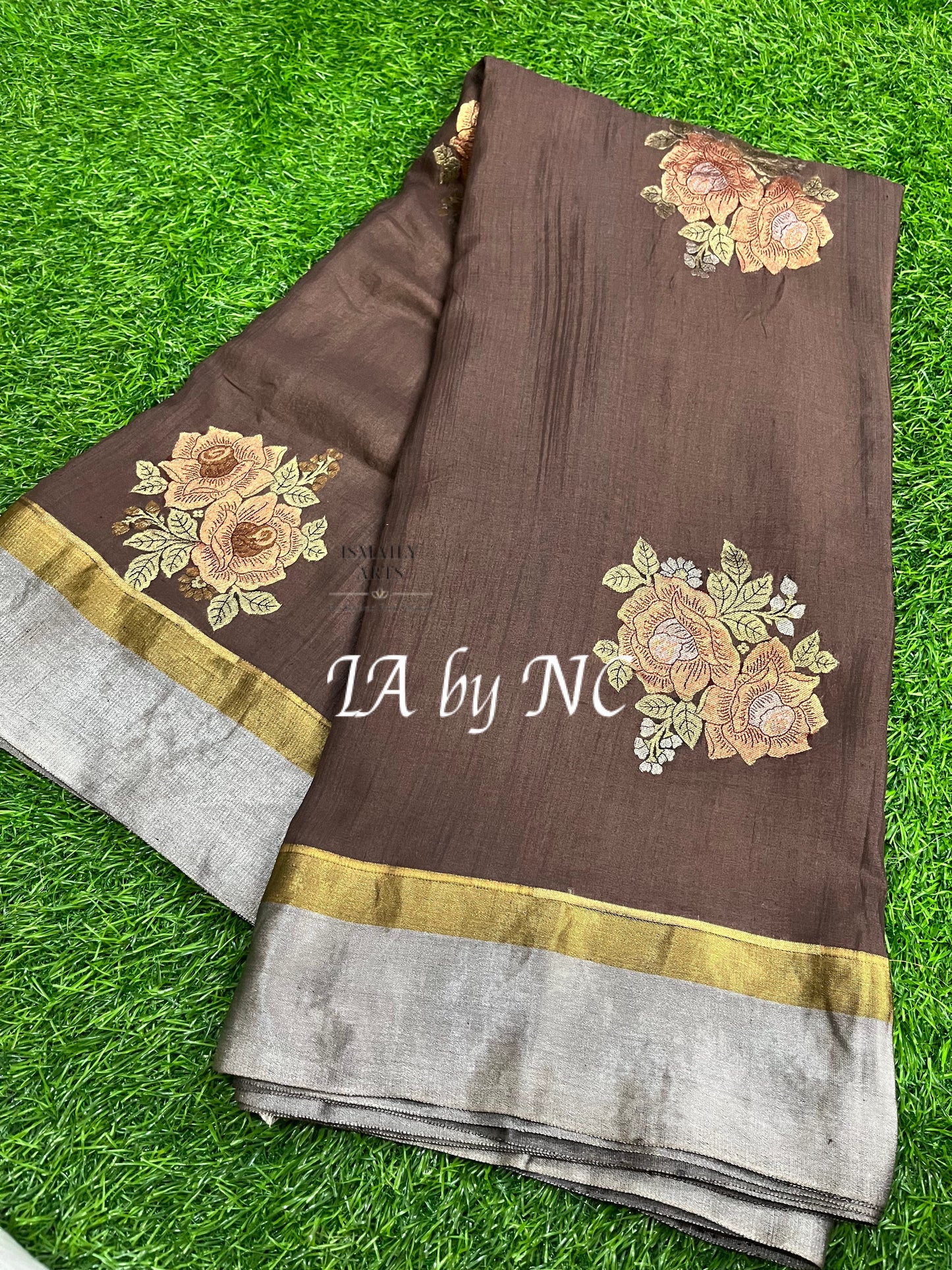 Walnut Banarasi Pure Munga Silk Saree