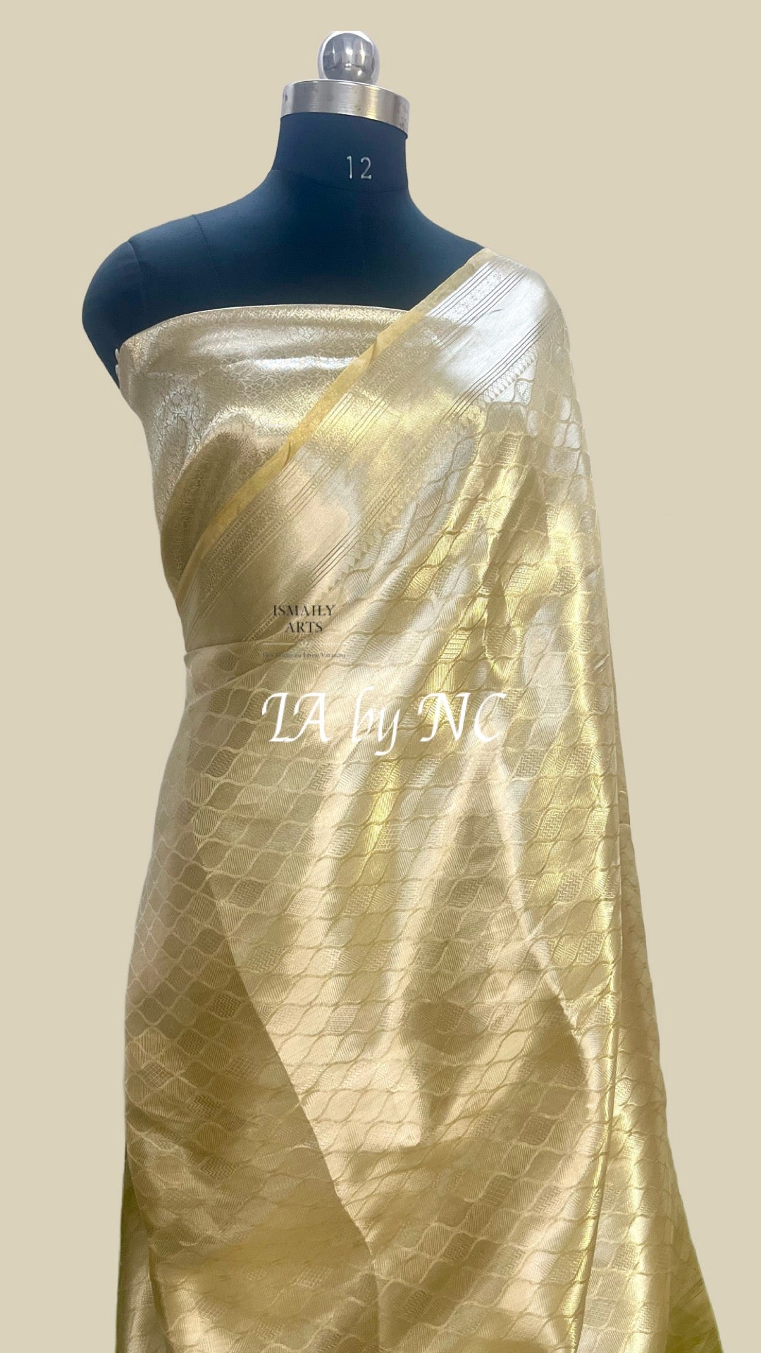 Goldenrod Banarasi Pure Tissue Silk Brocade Saree