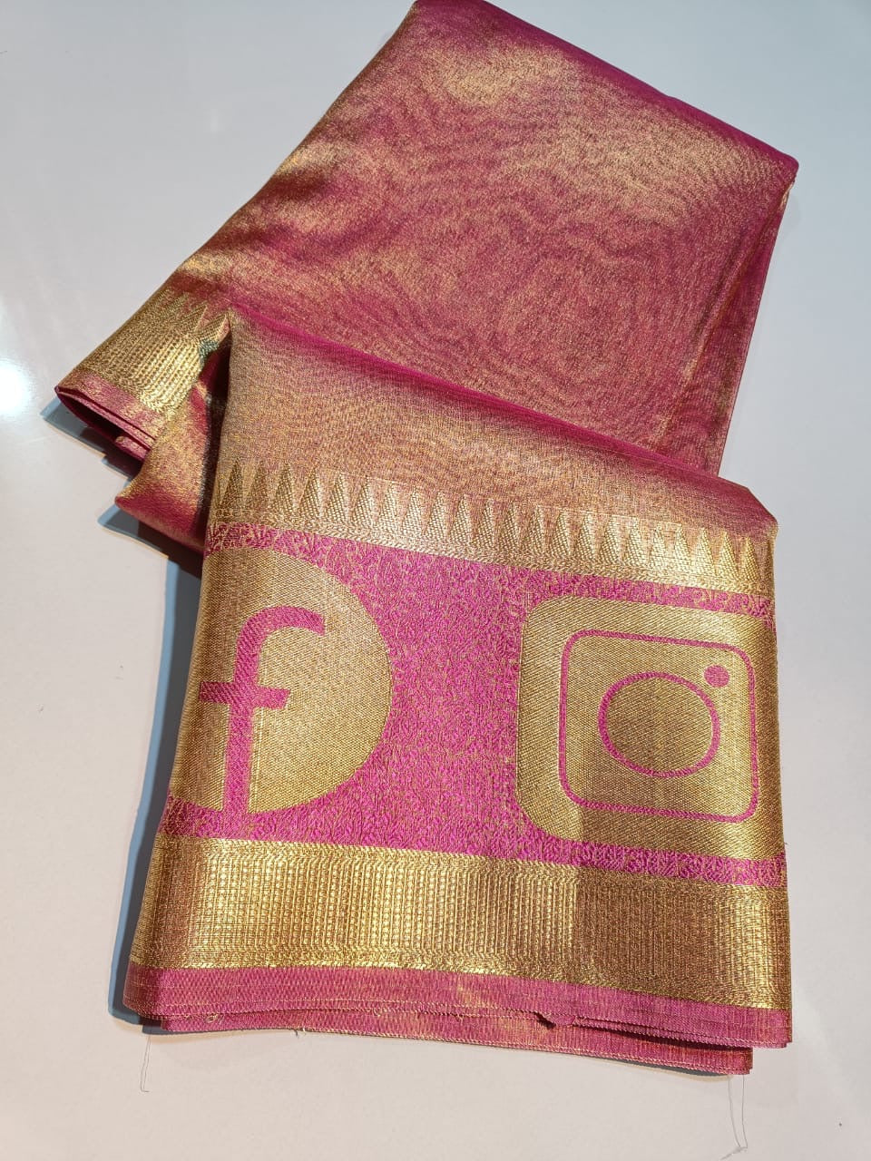 Banarasi Tissue Silk Social Media Saree