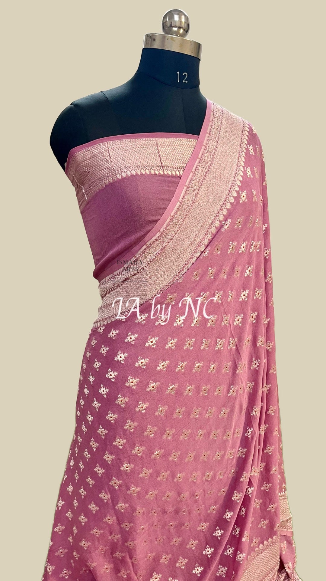 Thulian Banarasi Pure Khaddi Georgette Saree