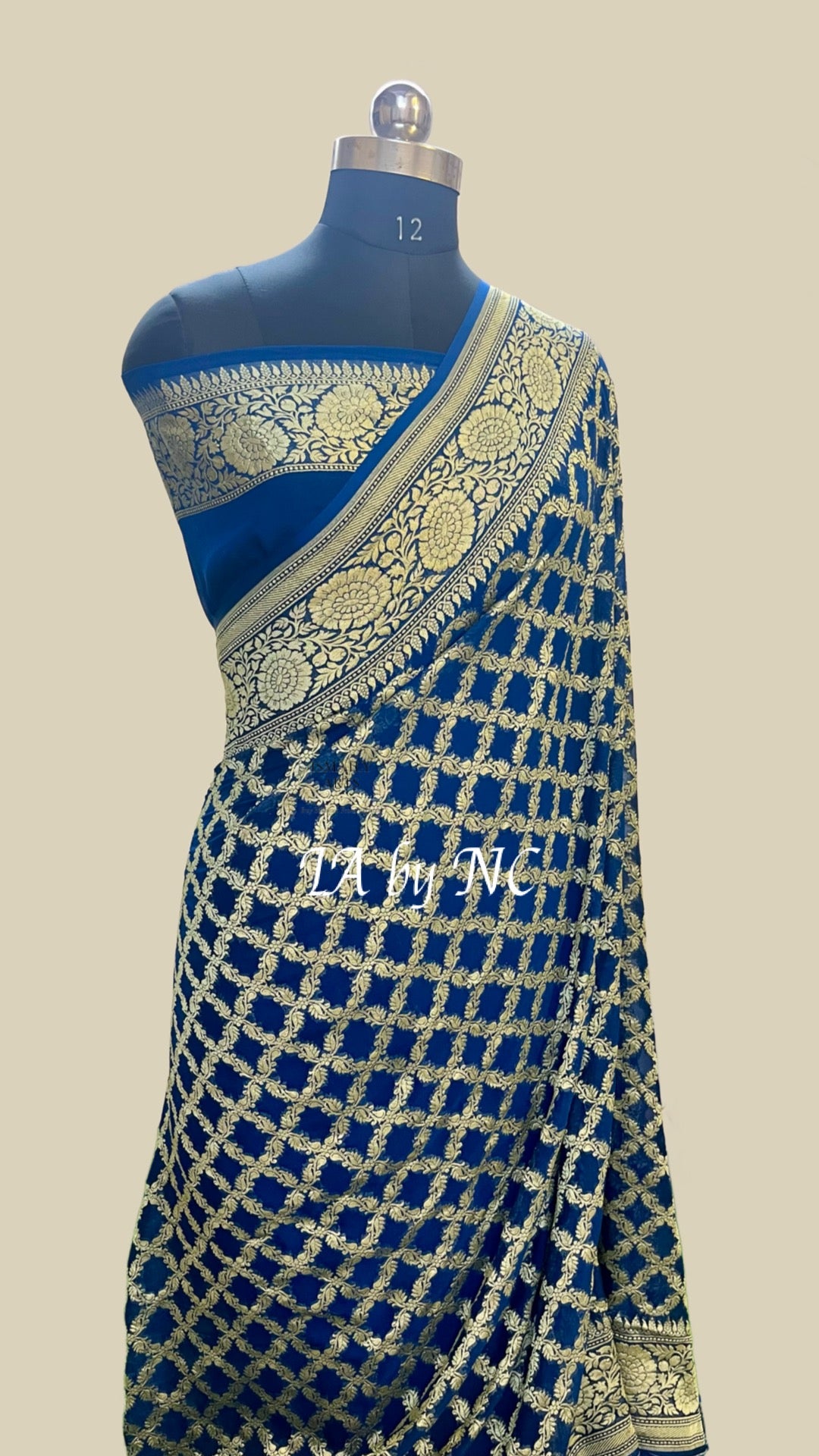 German Banarasi Pure Khaddi Georgette Saree