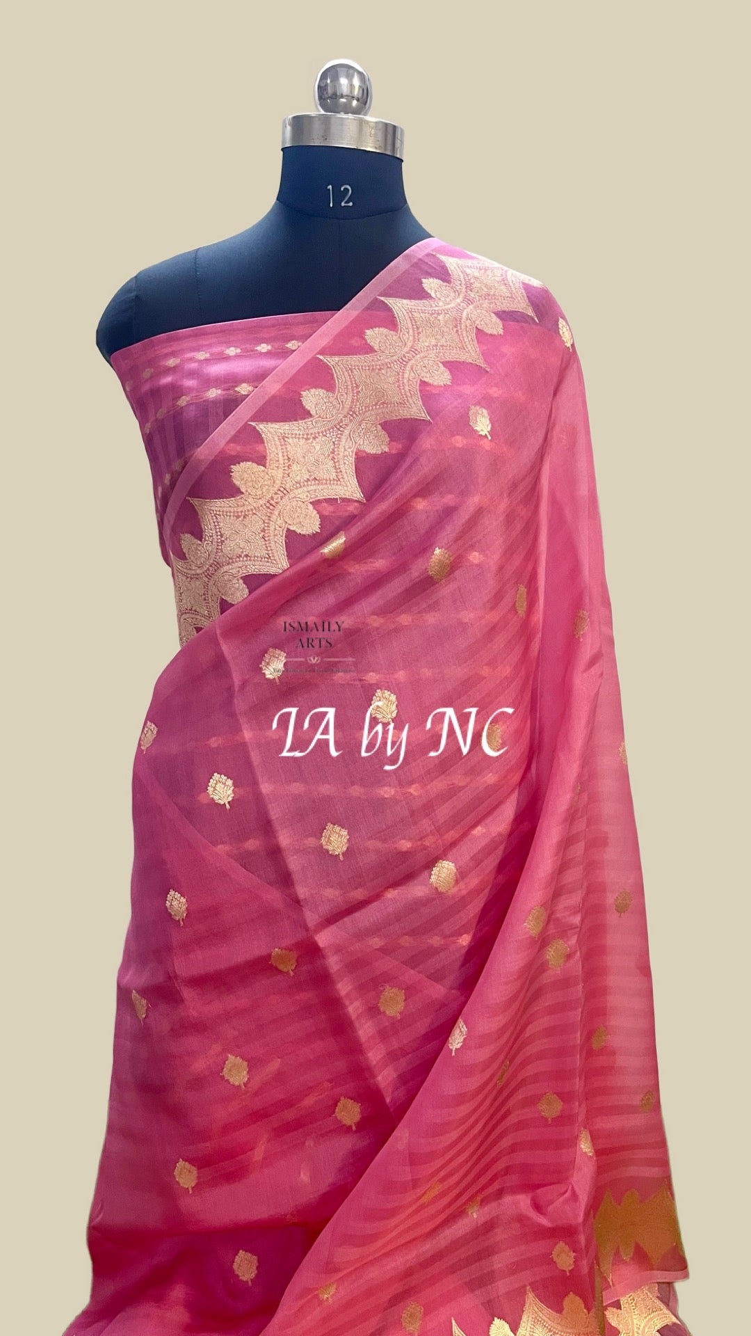 French Banarasi Pure Kora Silk Kadwa Saree