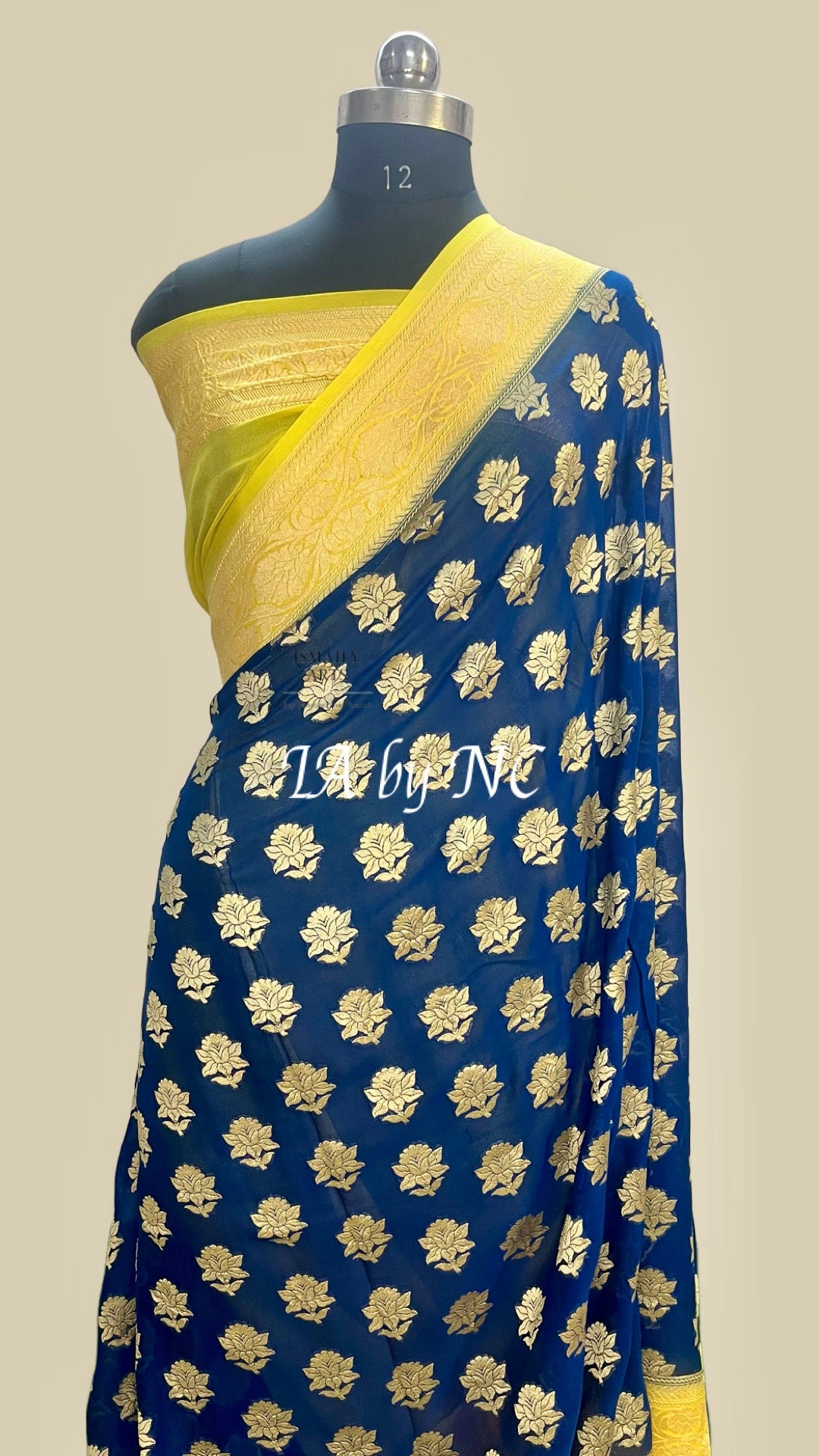 German Banarasi Pure Khaddi Georgette Saree