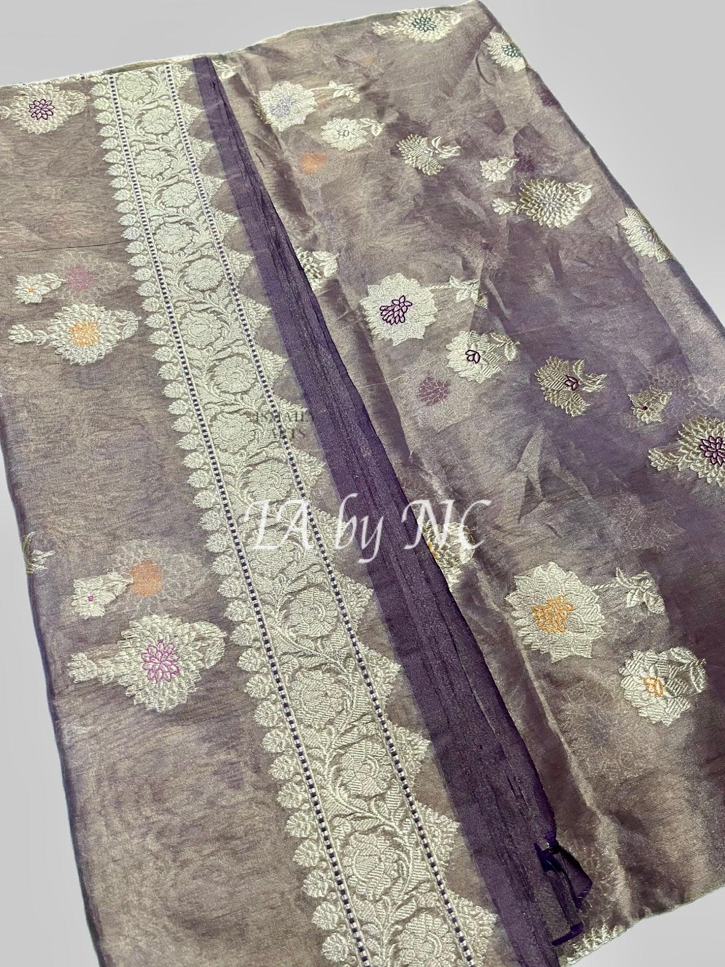 Byzantine Banarasi Pure Tissue Silk Kadwa Meenakari Saree
