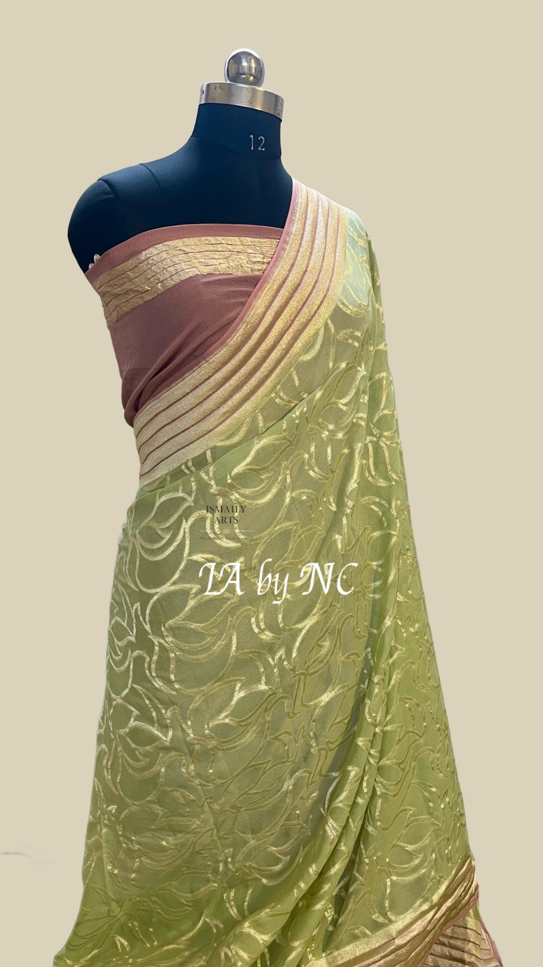 Sage Banarasi Pure Khaddi Georgette Saree
