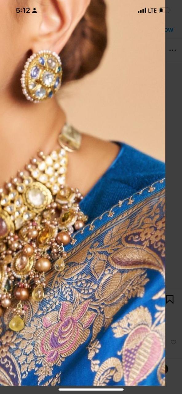 Deepika Padukone Royal Banarasi Pure Katan Silk Tilfi Meenakari Pattu Saree