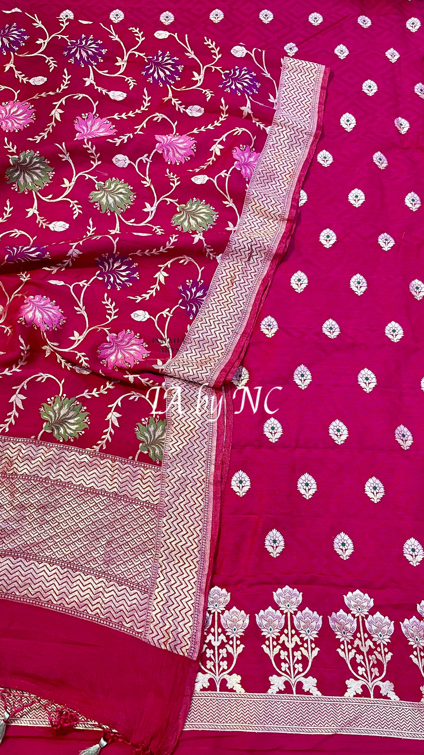 Ruby Banarasi Pure Munga Silk Dress materials