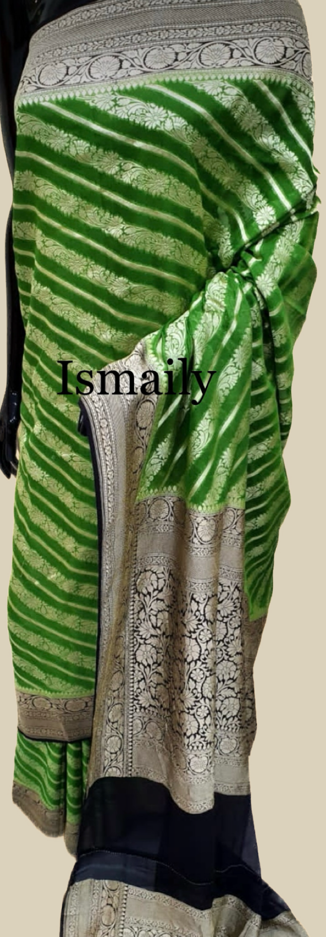 Fern Banarasi Pure Khaddi Georgette Saree