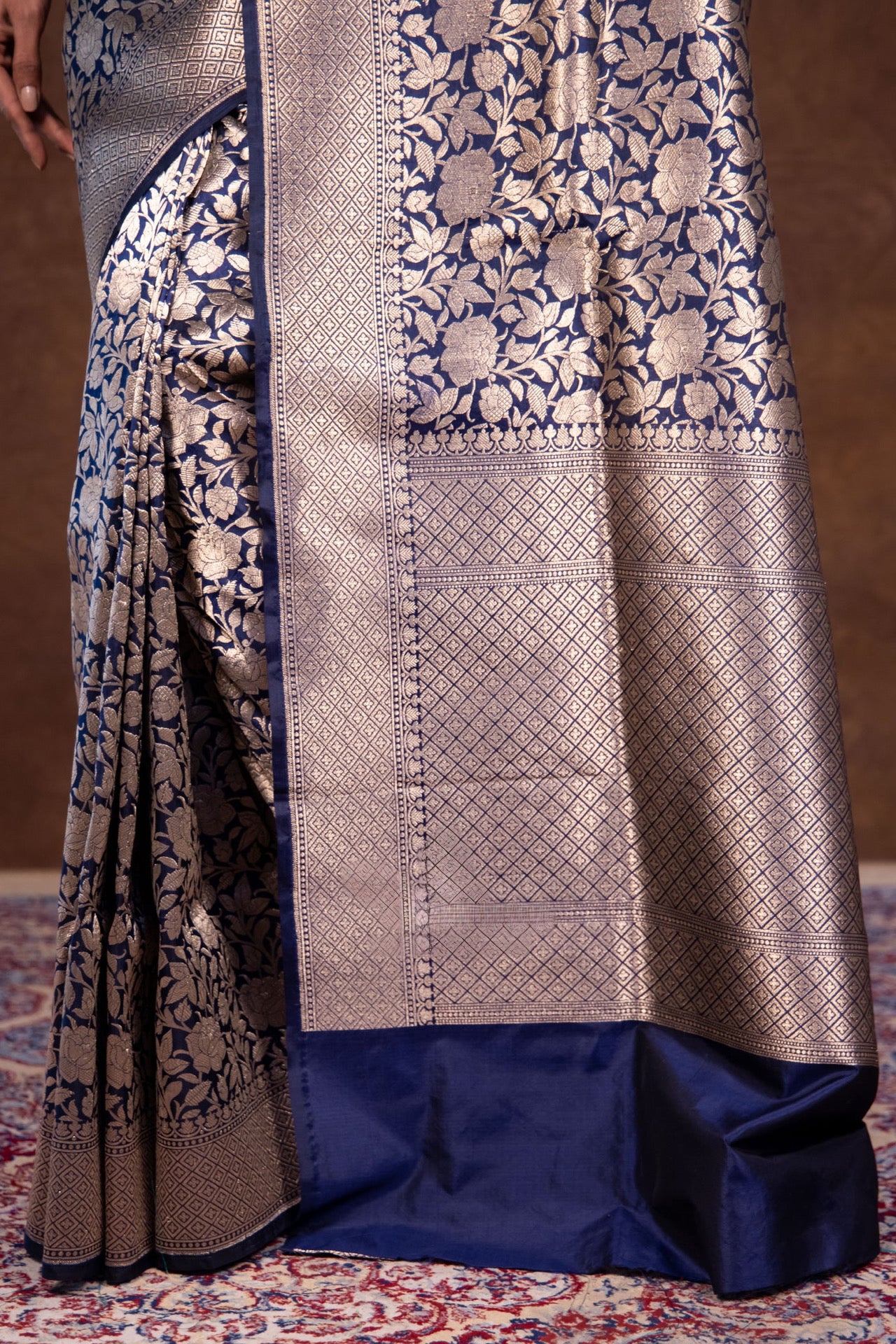 Space Banarasi Pure Katan Silk Brocade Saree