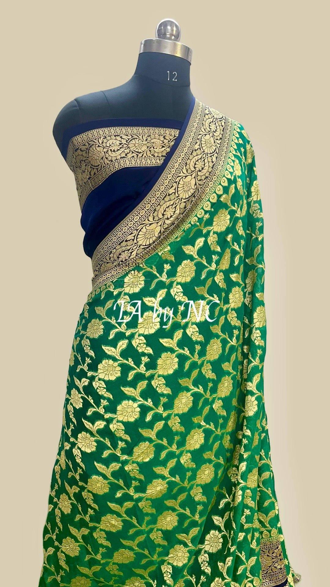 Forest Banarasi Pure Khaddi Georgette Saree