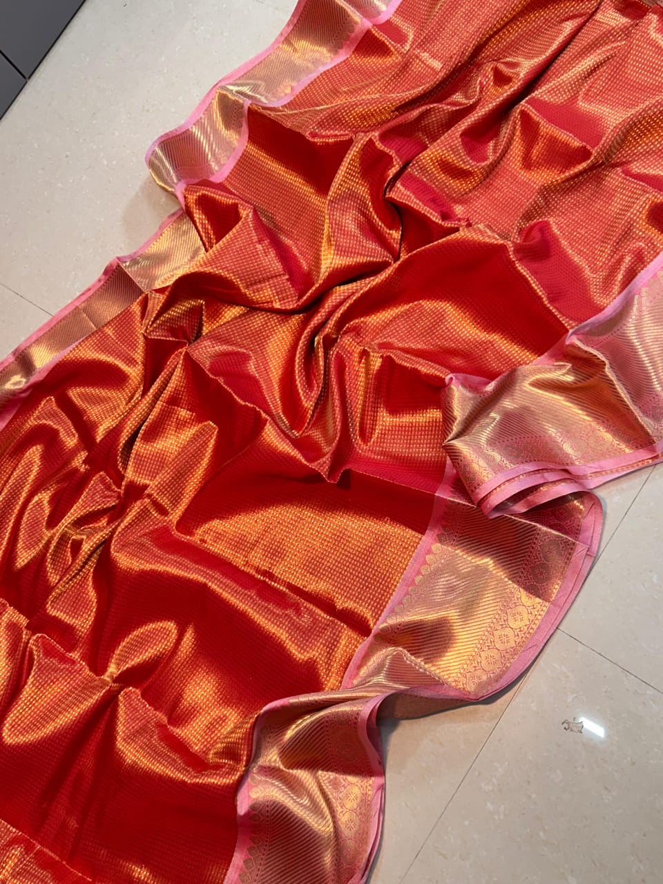 Banarasi Blend Tissue Brocade Saree