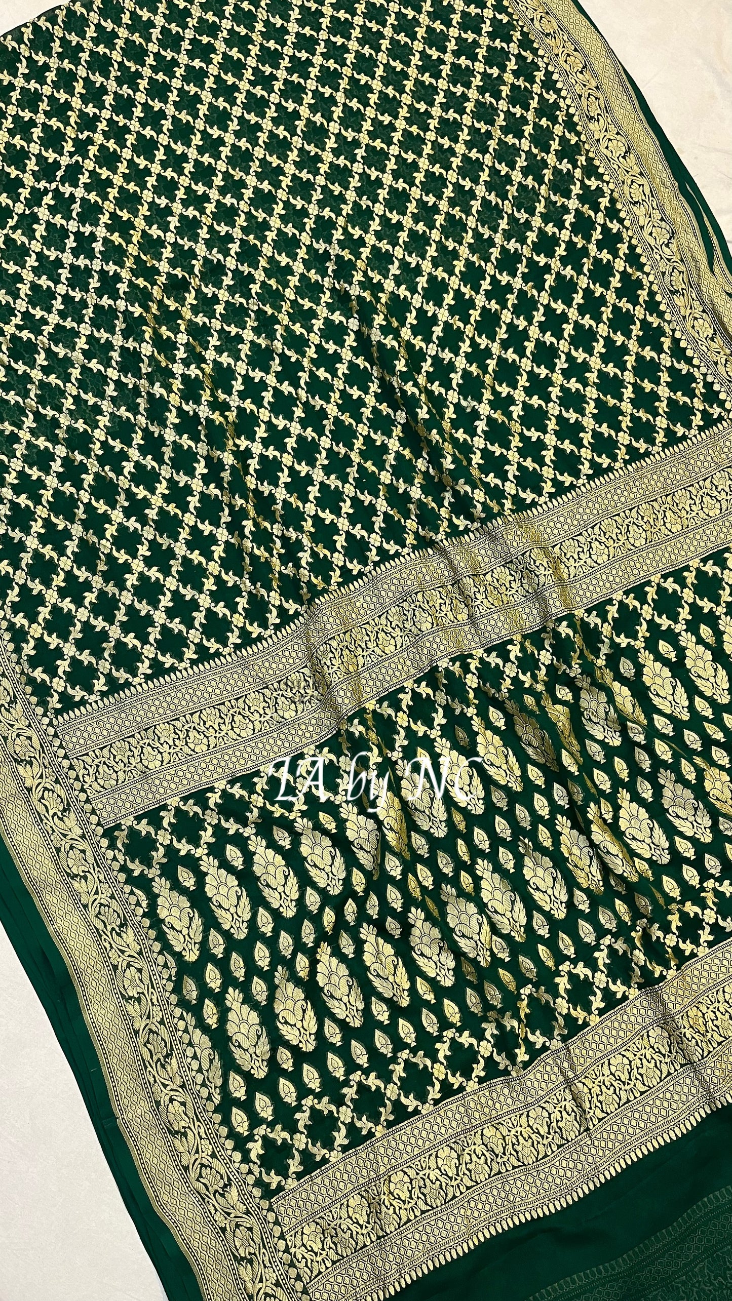 Sacramento Banarasi Pure Khaddi Georgette Saree
