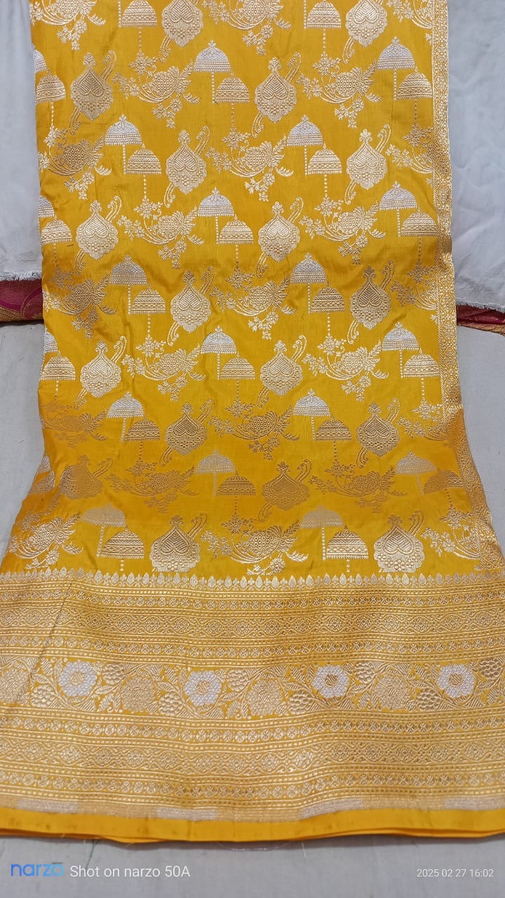 Bumblebee Banarasi Pure Katan Silk Sona Rupa Saree
