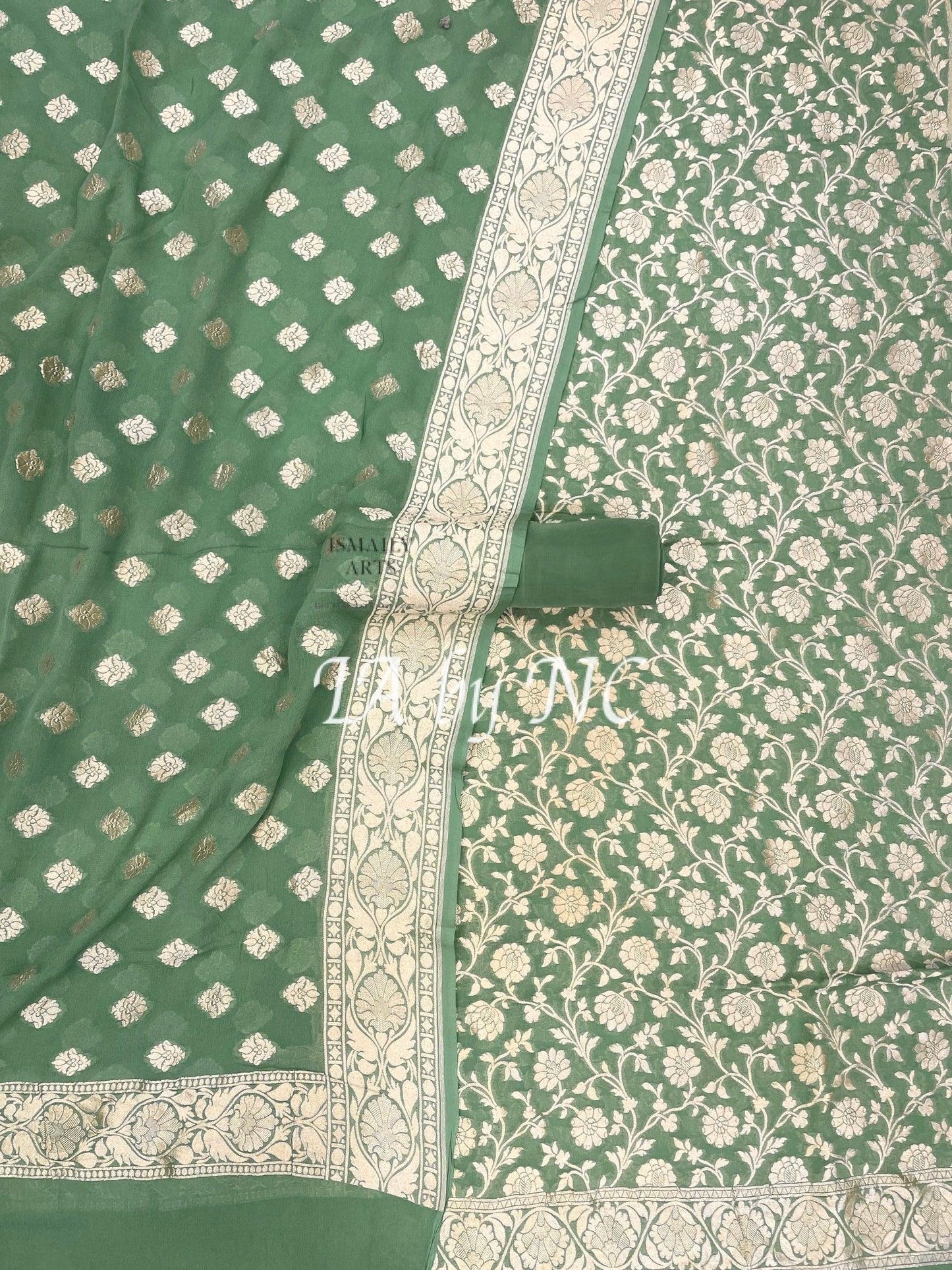 Fern Banarasi Pure Khaddi Georgette Dress Materials