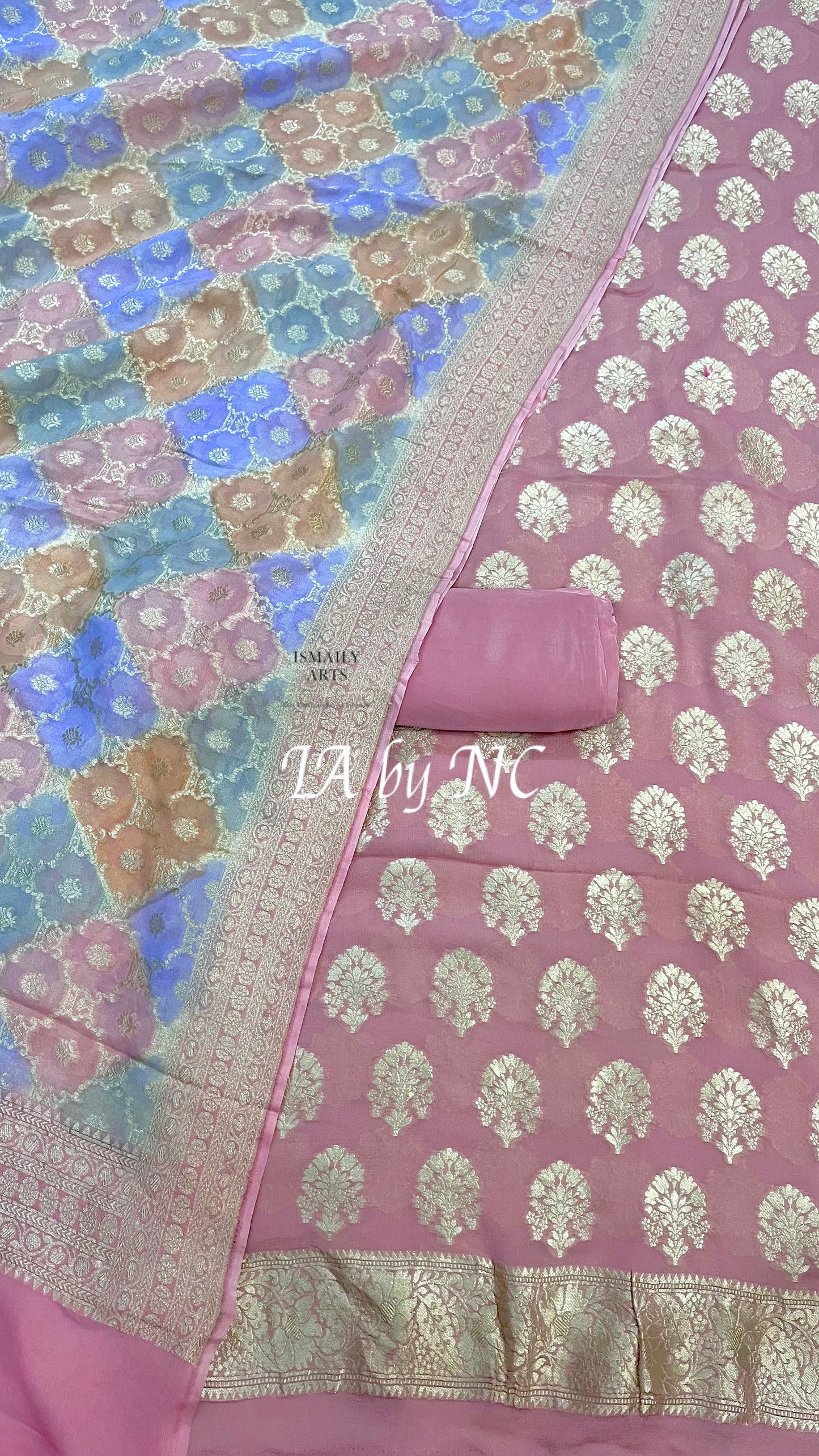 French Banarasi Pure Khaddi Georgette Dress Materials