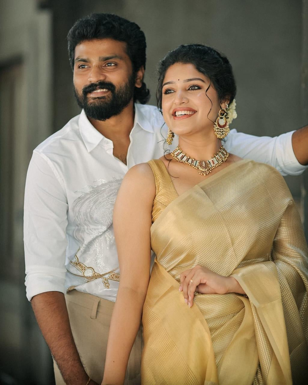 Nayanthara Inspired Banarasi Blend Tissue Brocade Saree