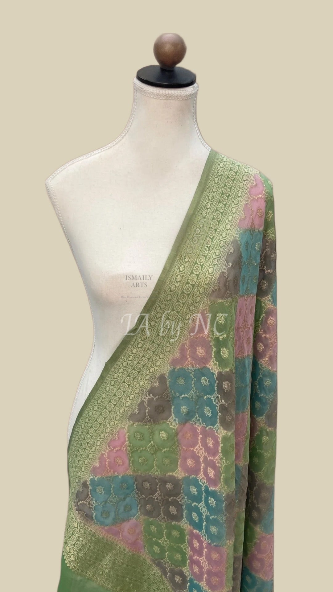 Banarasi Pure Khaddi Georgette Tissue Dupatta