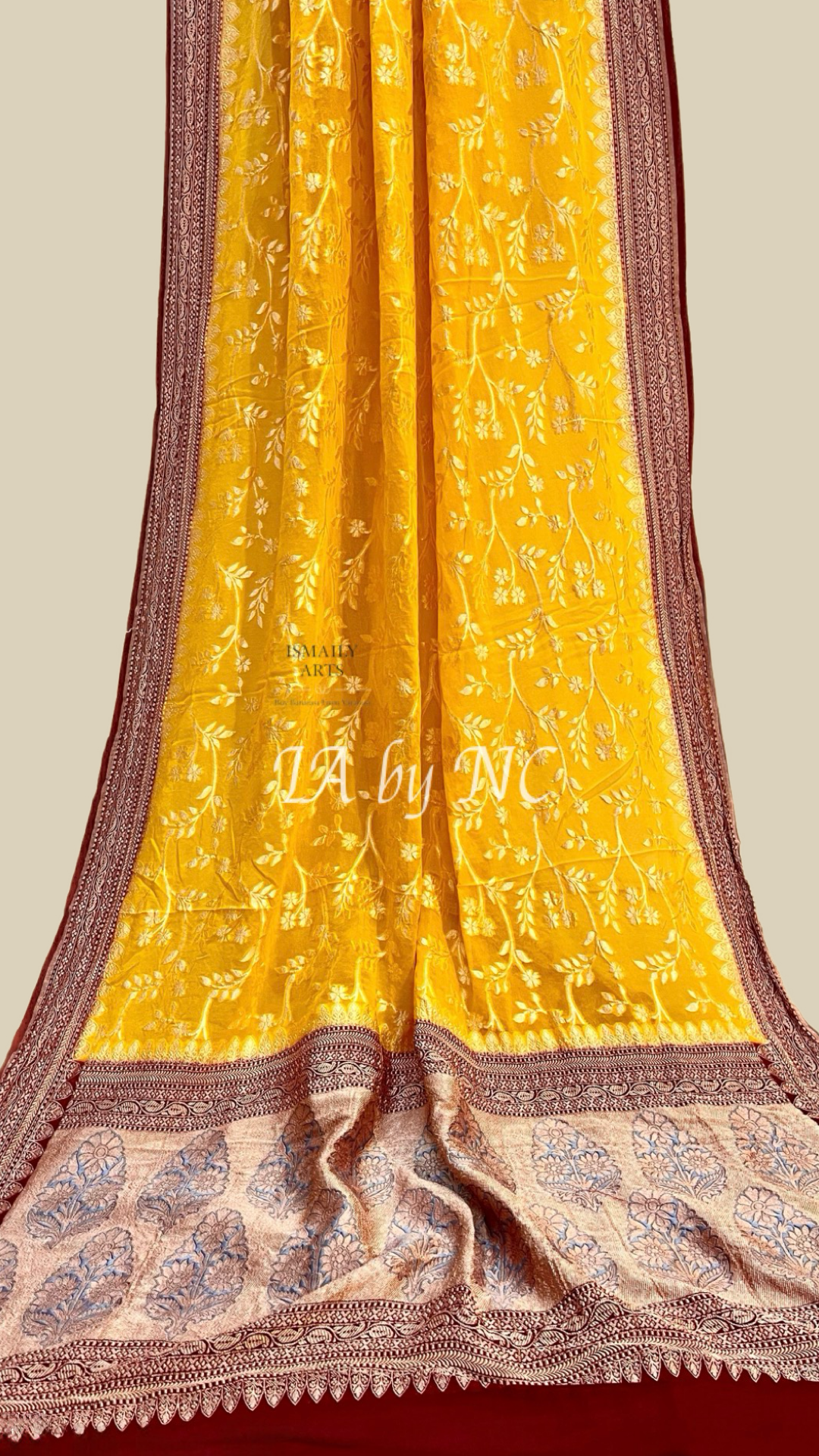 Amber Banarasi Pure Khaddi Georgette Saree
