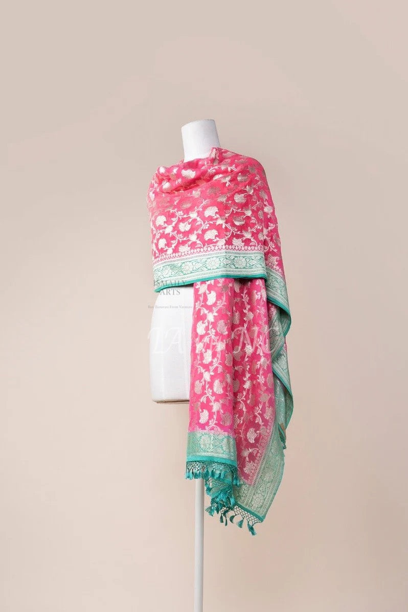 Banarasi Pure Khaddi Georgette Dupatta