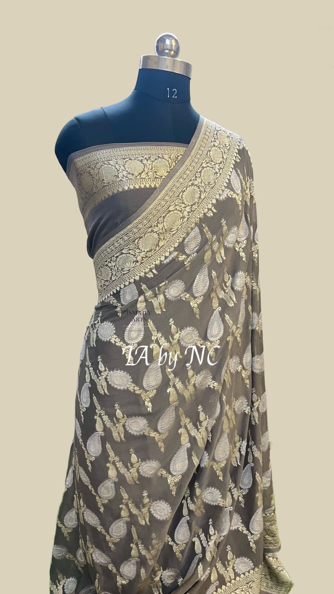 Ash Banarasi Pure Khaddi Georgette Saree