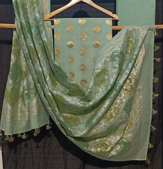 Laurel Banarasi Cotton Silk Jamdani Suits