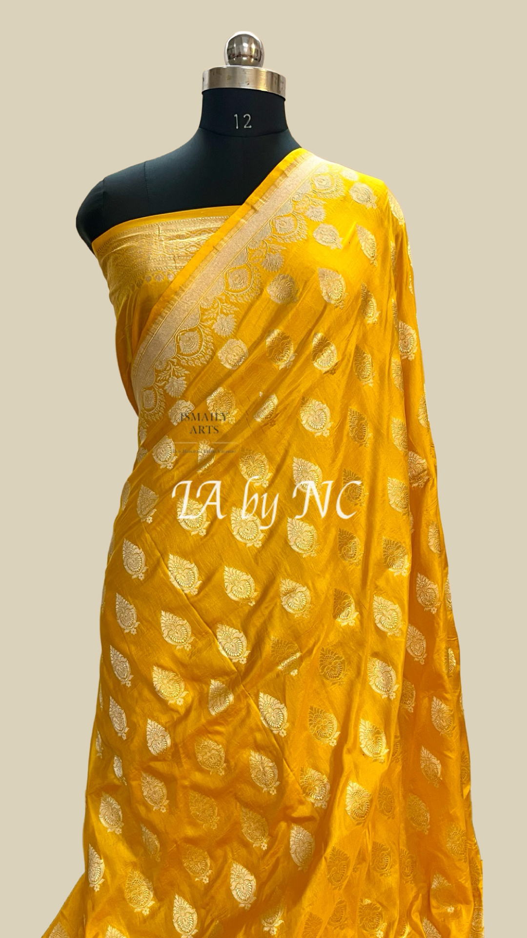 Gold Banarasi Pure Katan Silk Pattu Saree