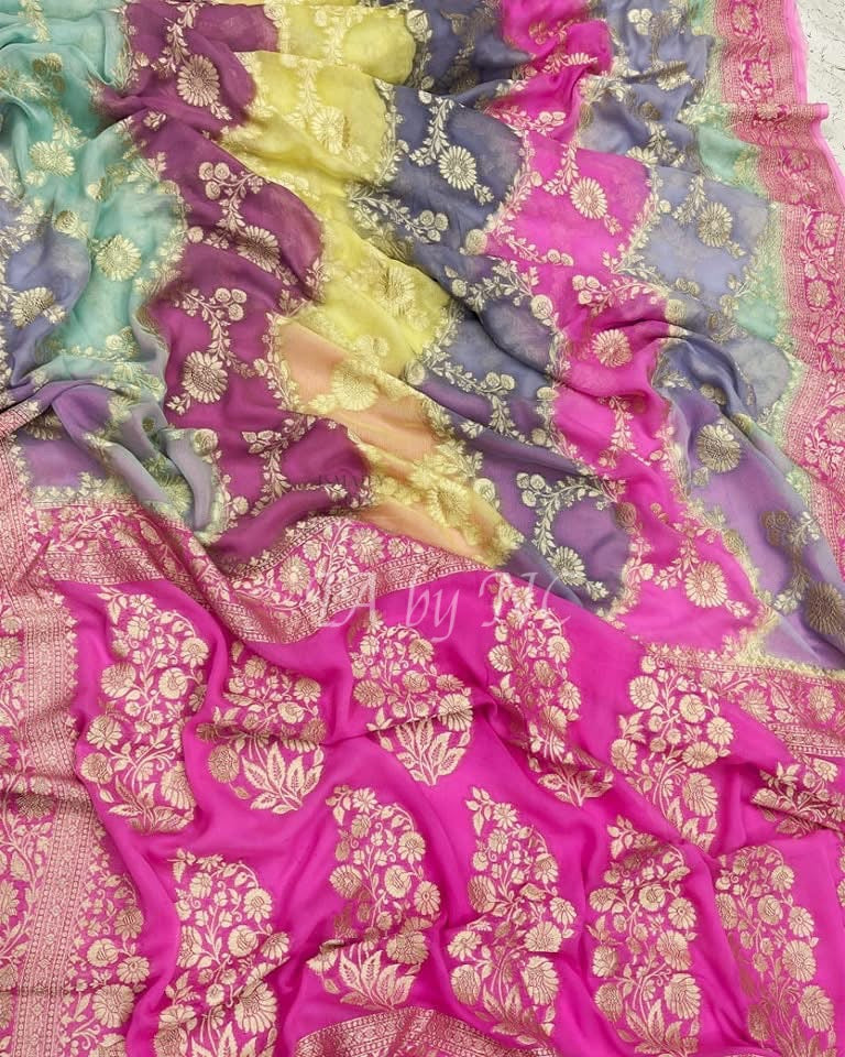 Banarasi Pure Khaddi Georgette Saree