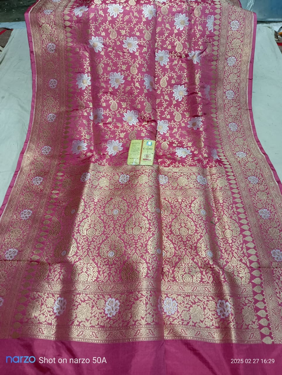 Mulberry Banarasi Pure Katan Silk Sona Rupa Saree