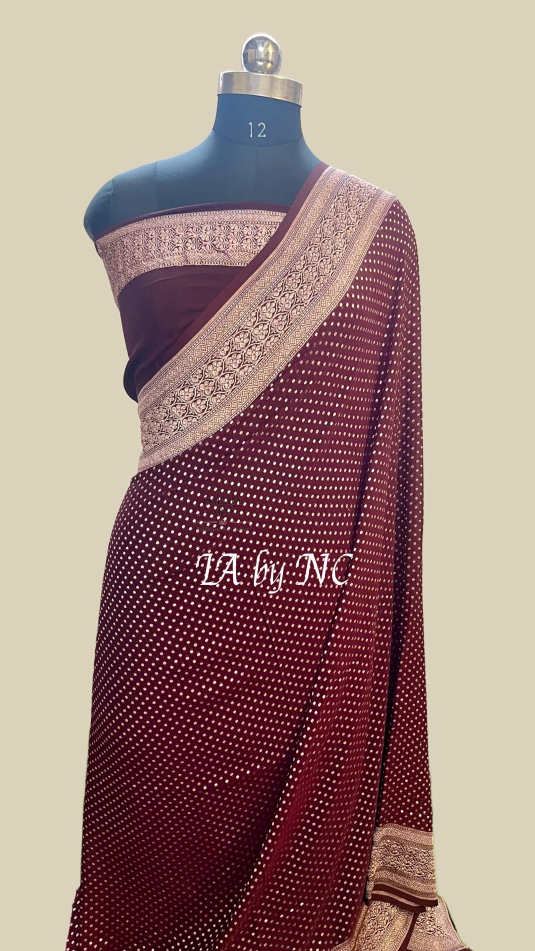 Hickory Banarasi Pure Khaddi Georgette Saree