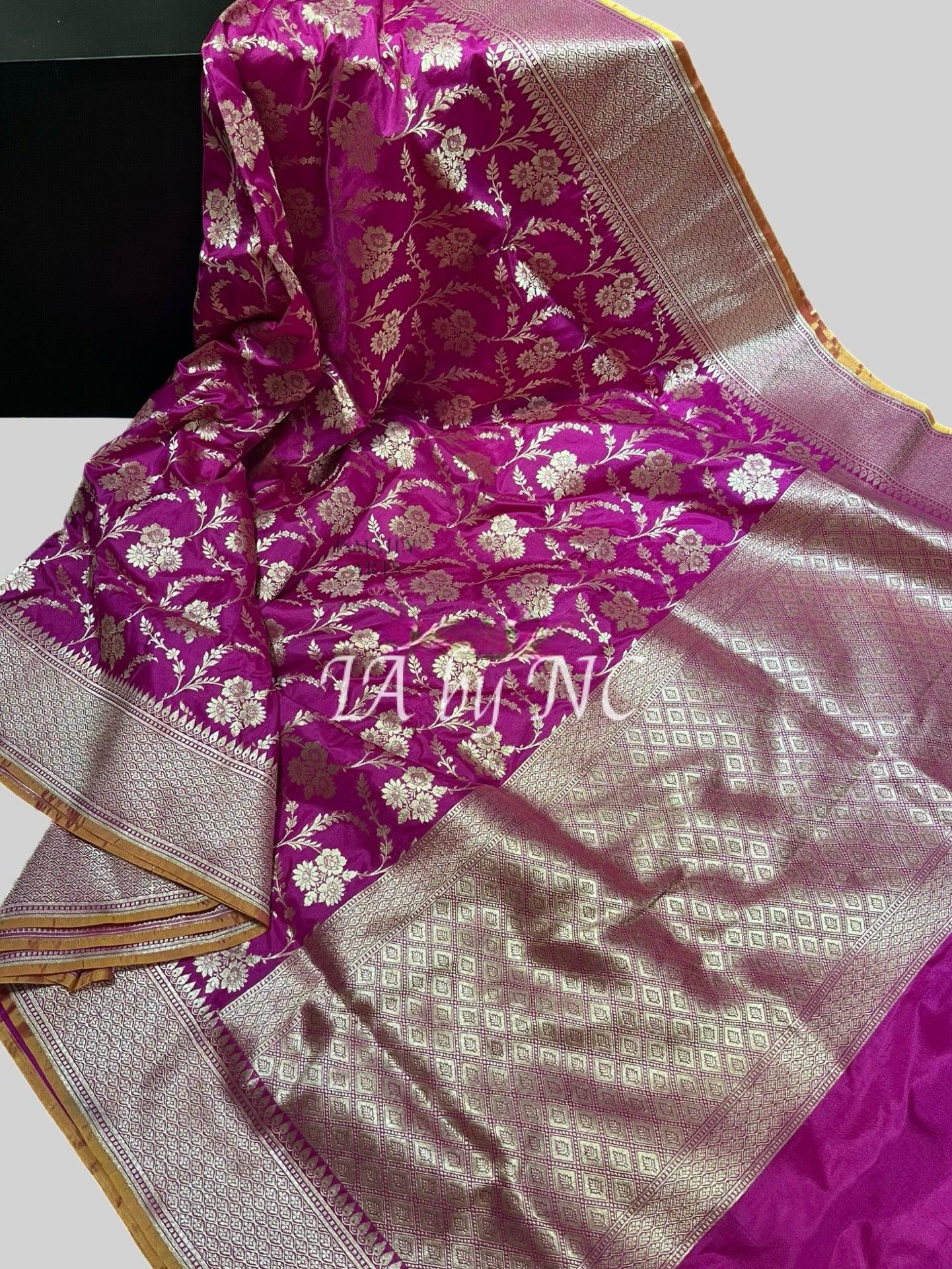 Rani Banarasi Pure Katan Silk Pattu Saree