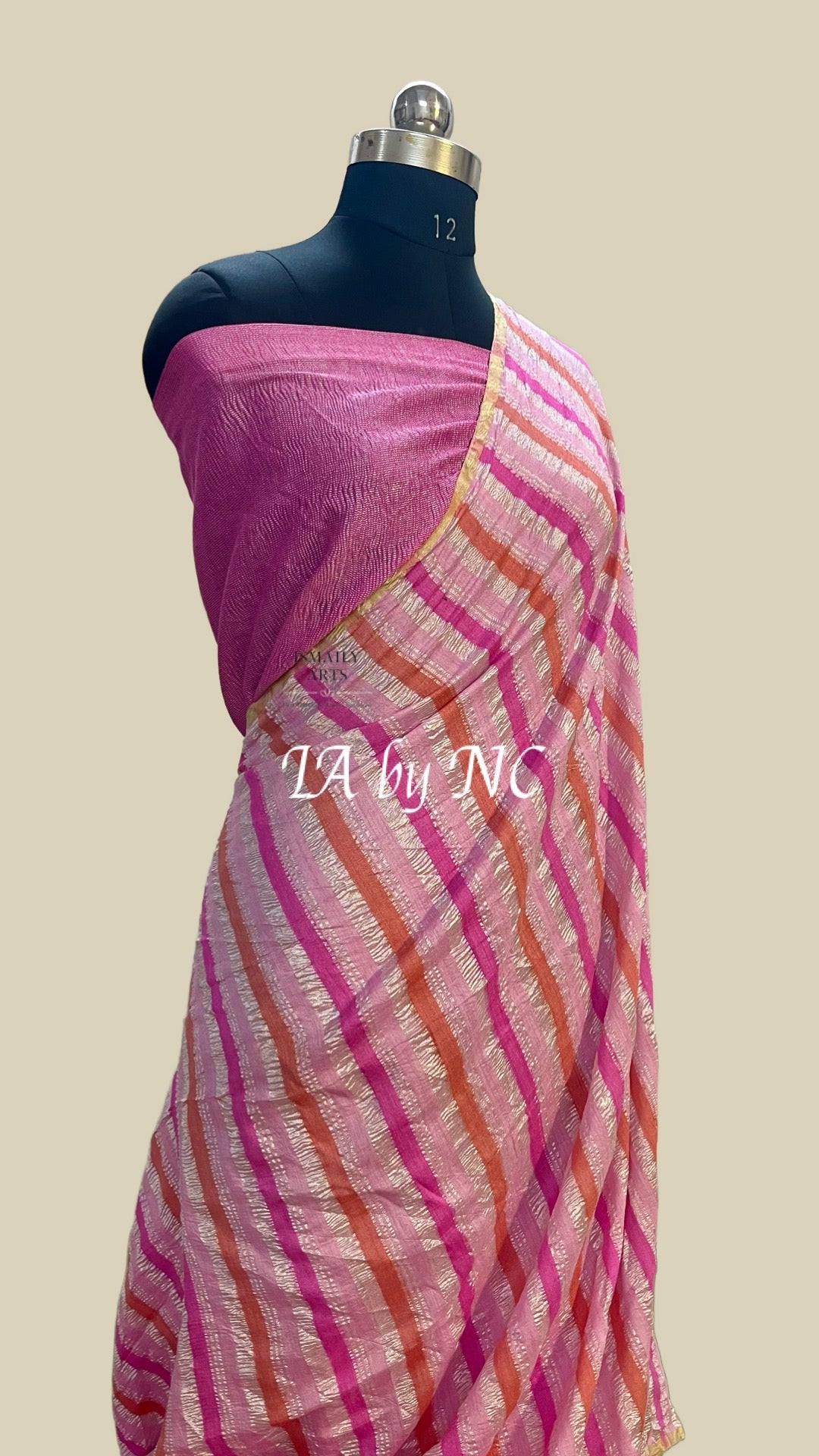 Pink Banarasi Pure Munga Silk Rangkat Saree