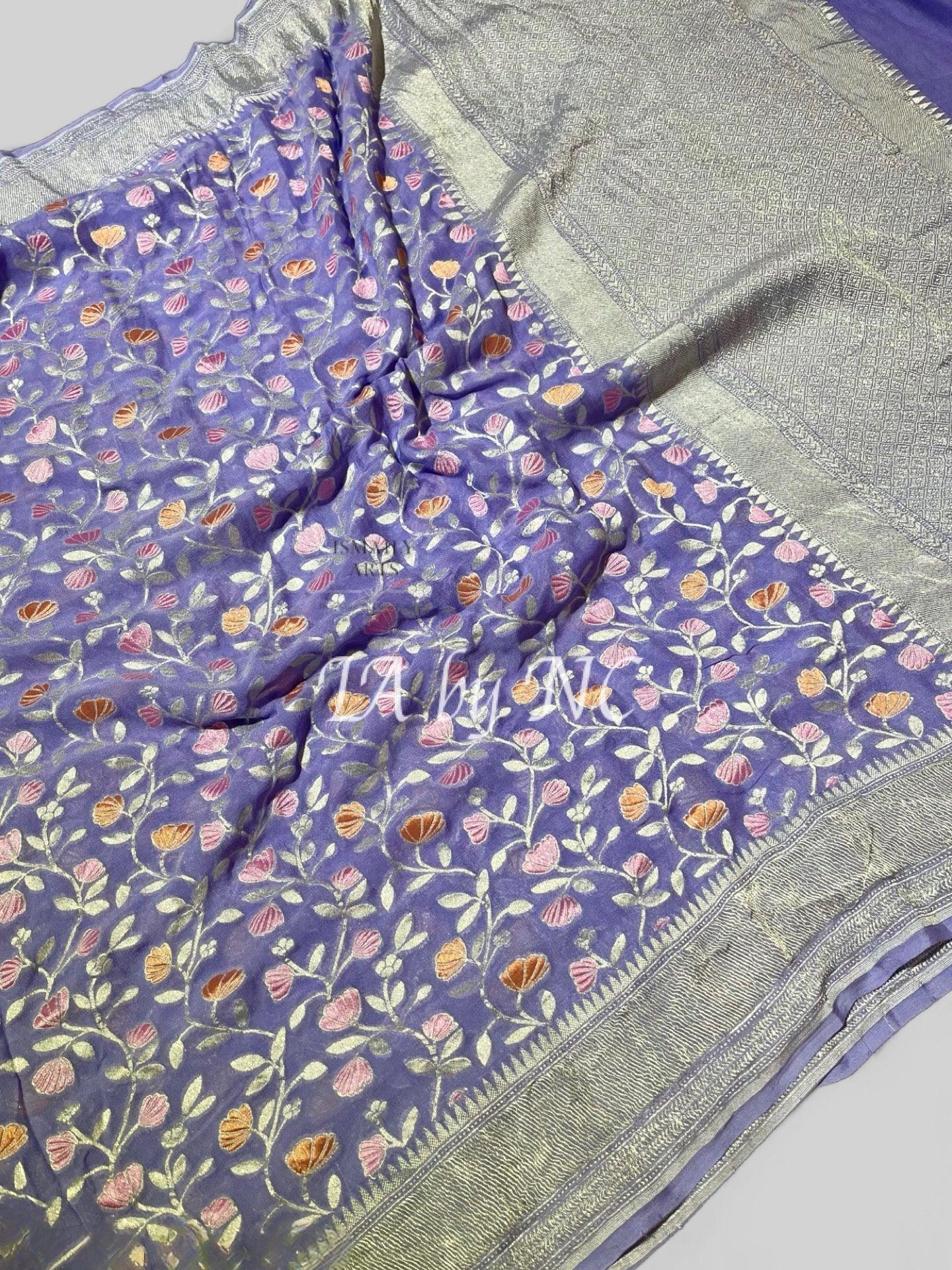 Ultra Banarasi Pure Khaddi Georgette Saree