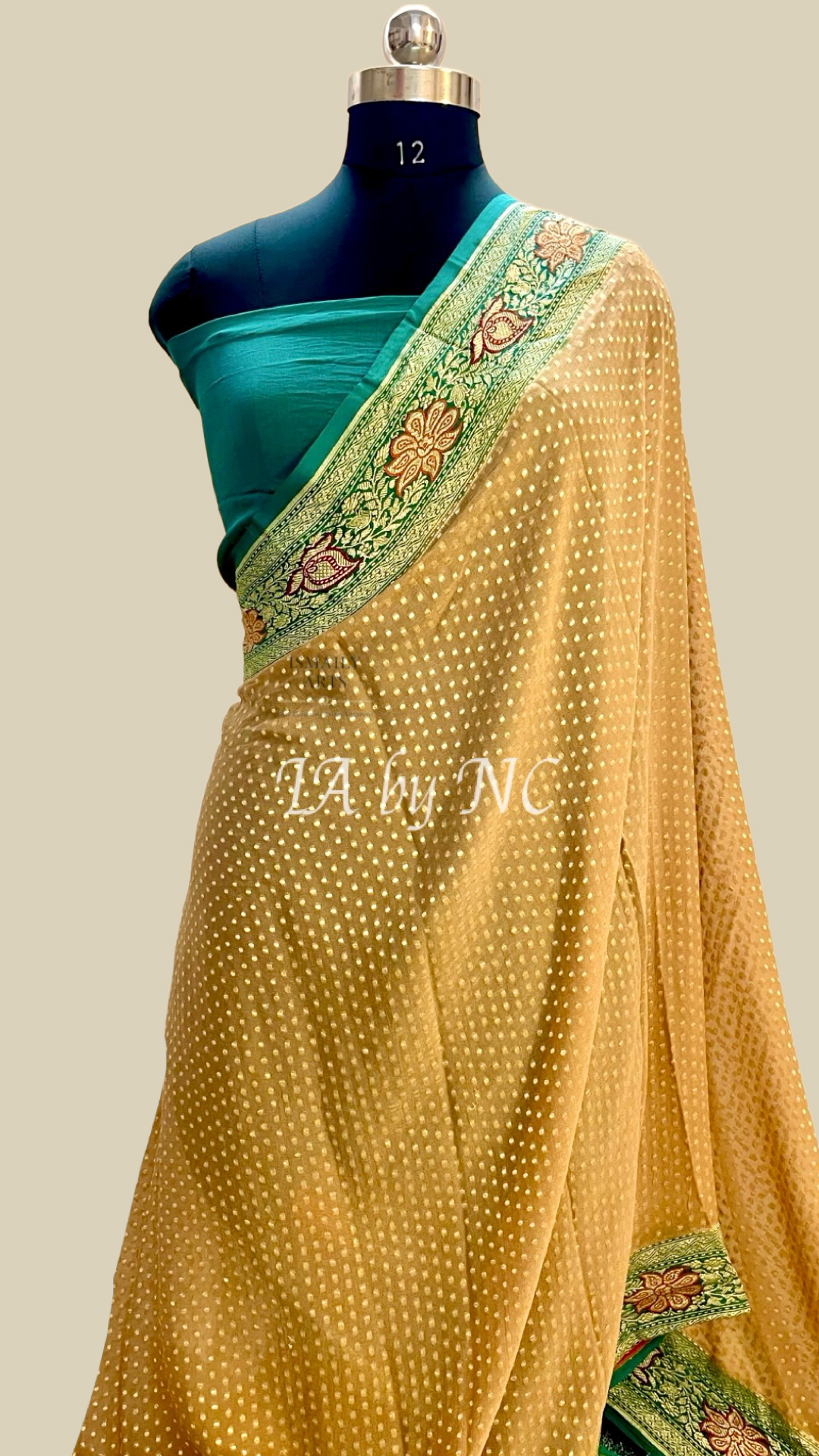 Dijon Banarasi Pure Khaddi Georgette Saree