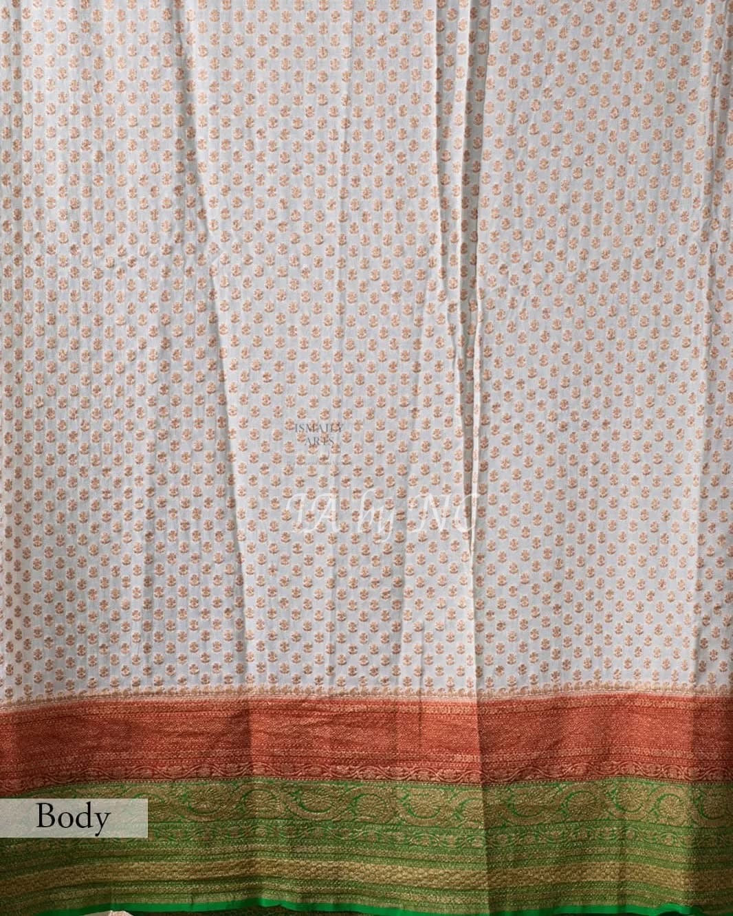 Offwhite Banarasi Pure Khaddi Georgette Saree