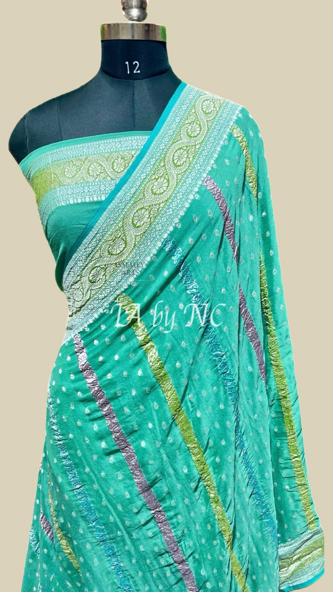 Jungle Banarasi Pure Khaddi Georgette Saree