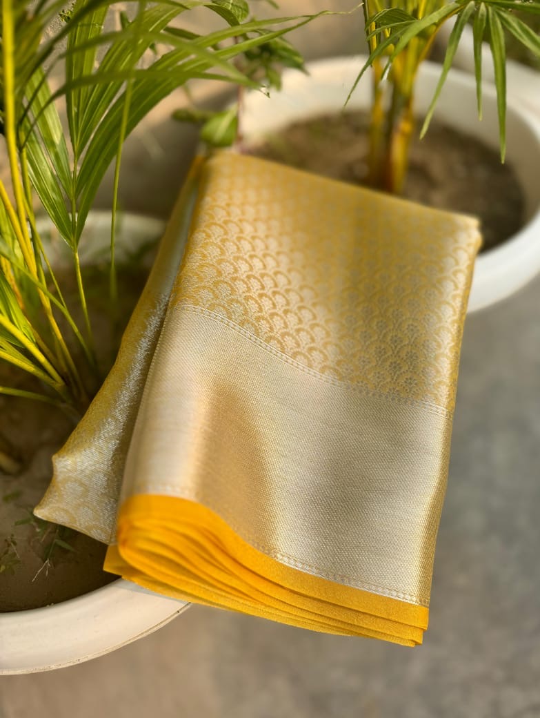 Manju Pillai inspired Banarasi Blend Tissue Brocade Saree