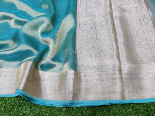 Sky Banarasi Pure Tissue Silk Saree