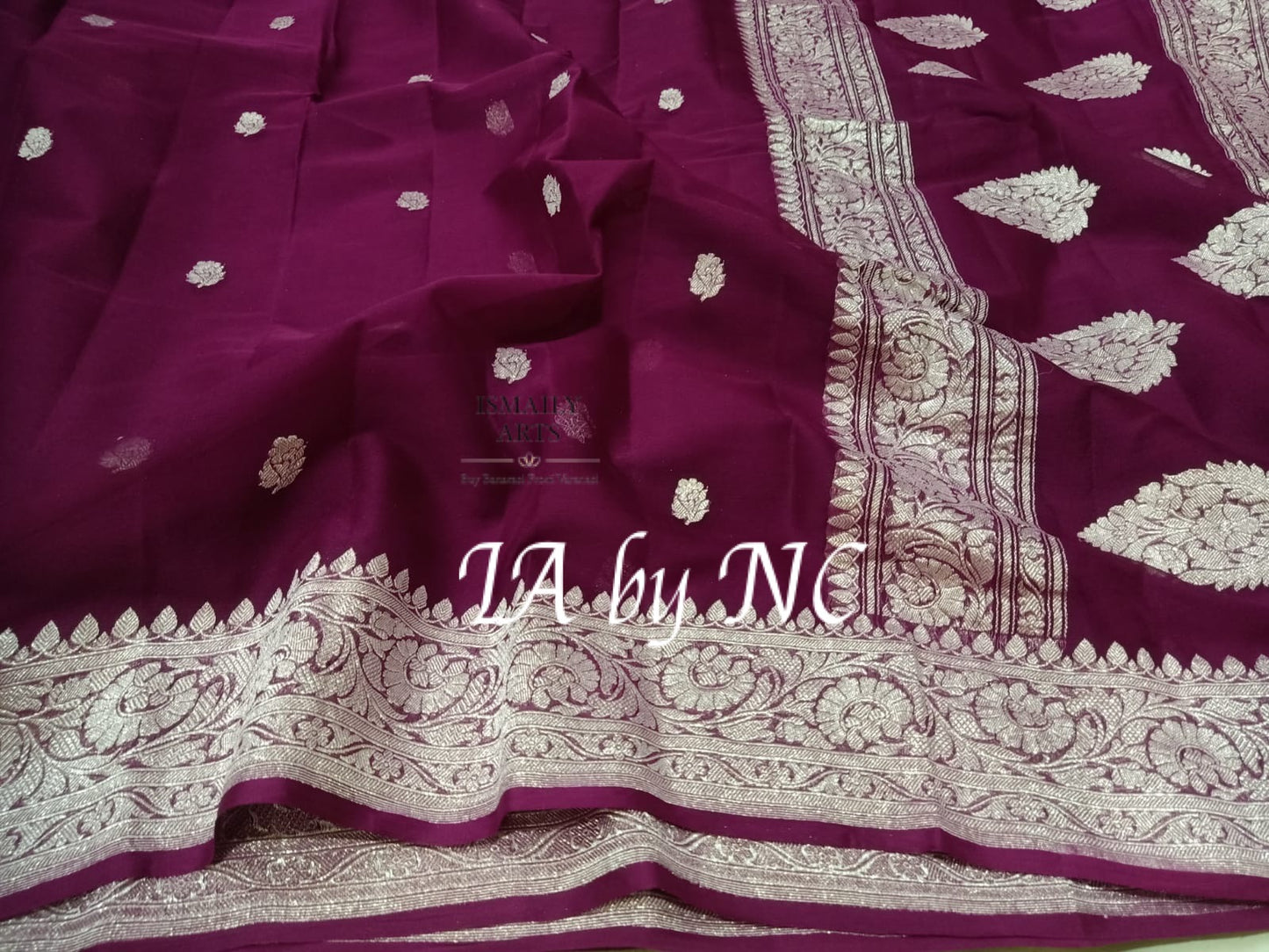 Byzantine Banarasi Pure Khaddi Georgette Kadwa Saree