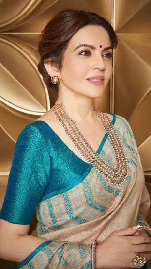 Nita Ambani Inspired Banarasi Blend Zari Tissue Silk Saree
