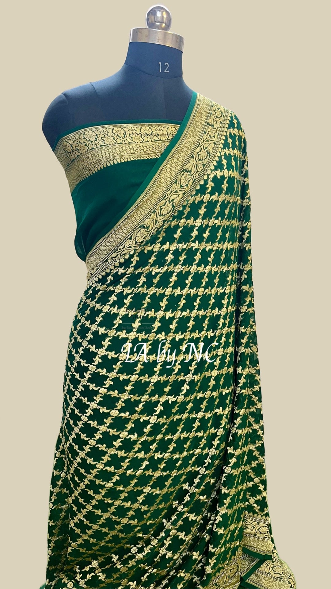 Sacramento Banarasi Pure Khaddi Georgette Saree