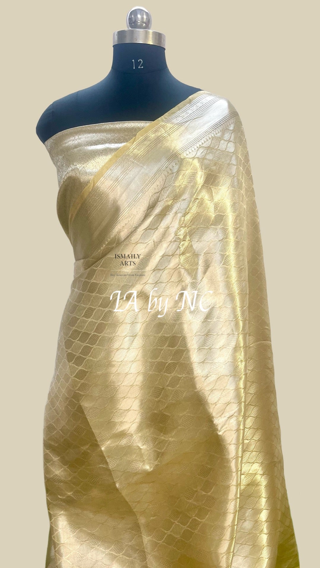 Goldenrod Banarasi Pure Tissue Silk Brocade Saree